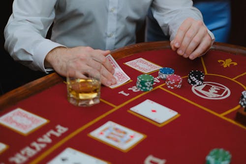 baccarat dealing table